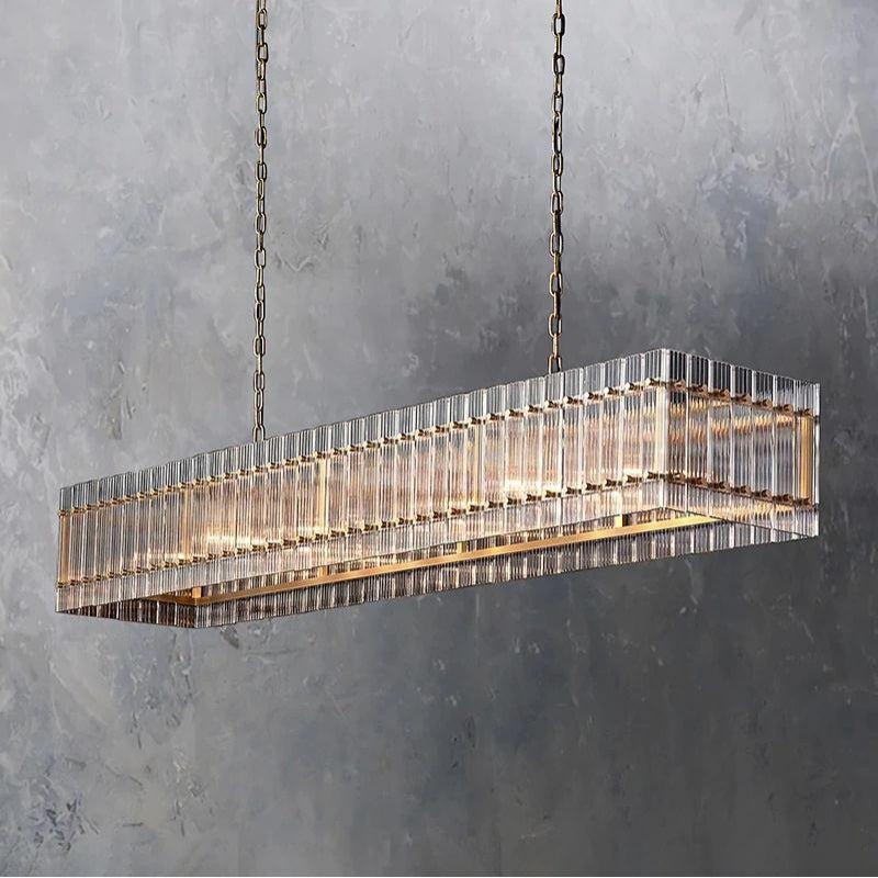 San Marco Rectangular Chandelier 72" - King Lamps
