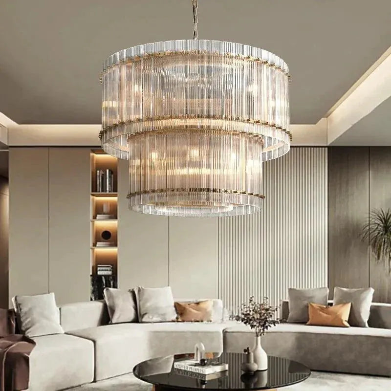 San Marco Two-tier Luxury Round Chandelier 37" - King Lamps