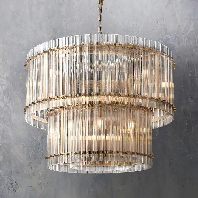 San Marco Two-tier Luxury Round Chandelier 37" - King Lamps