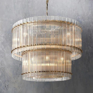 San Marco Two-tier Luxury Round Chandelier 37" - King Lamps