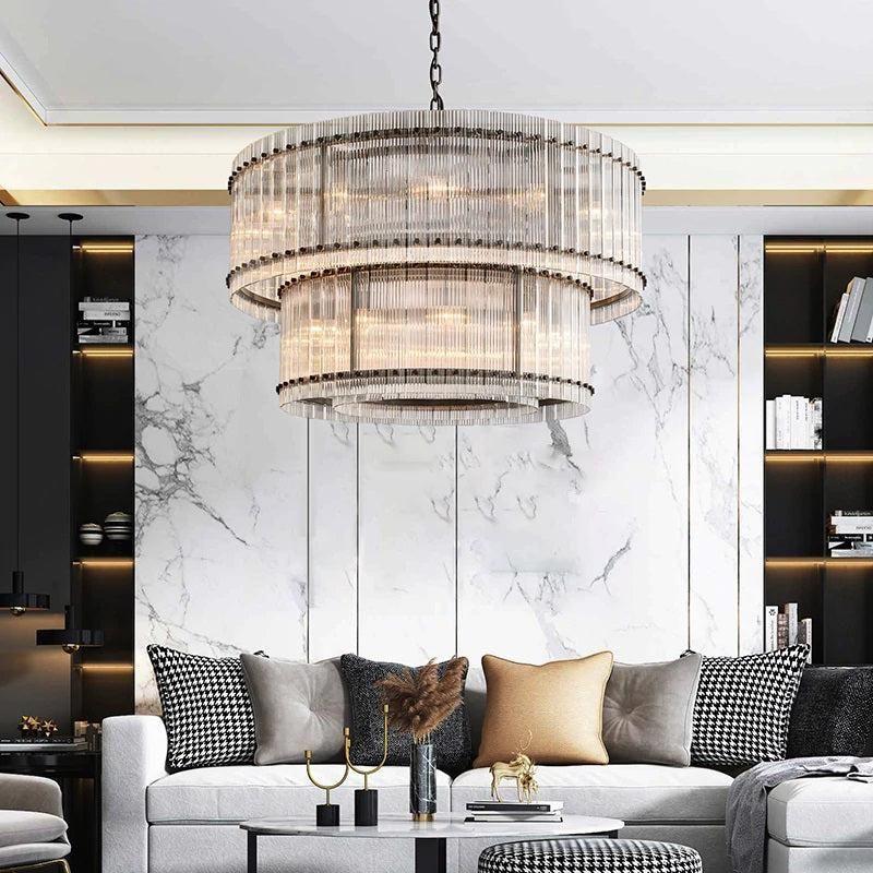 San Marco Two-tier Luxury Round Chandelier 48" - King Lamps