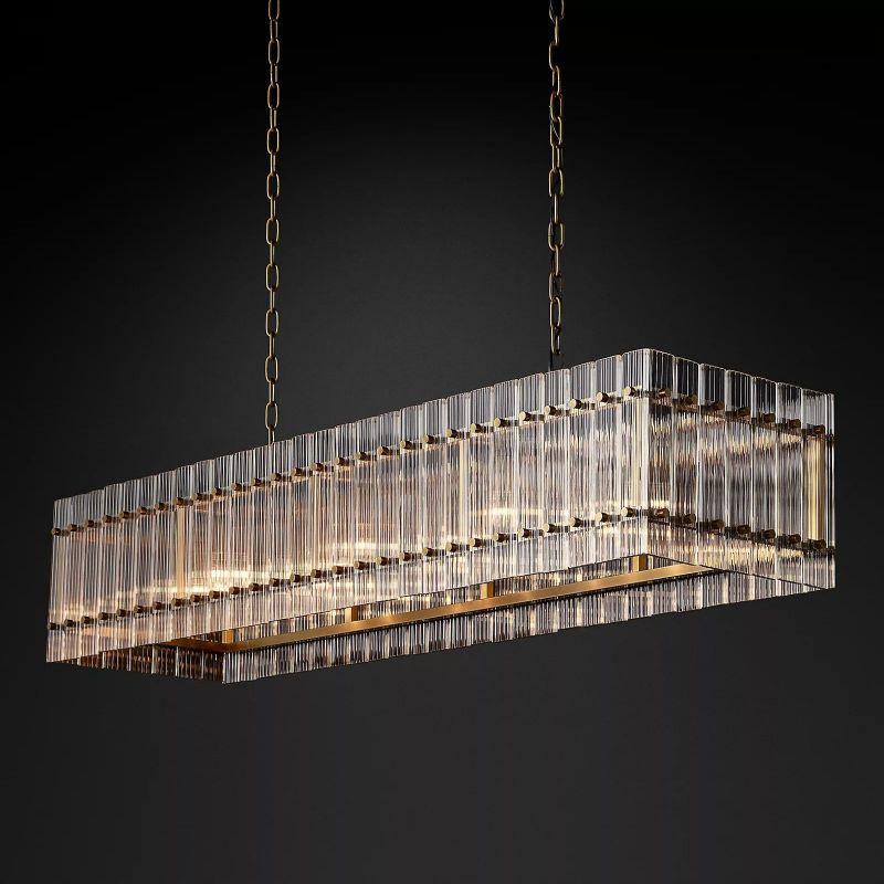 San Marco Rectangular Chandelier 54" - King Lamps