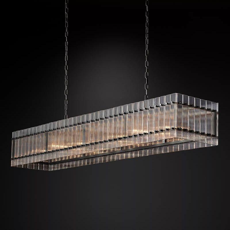 San Marco Rectangular Chandelier 72" - King Lamps
