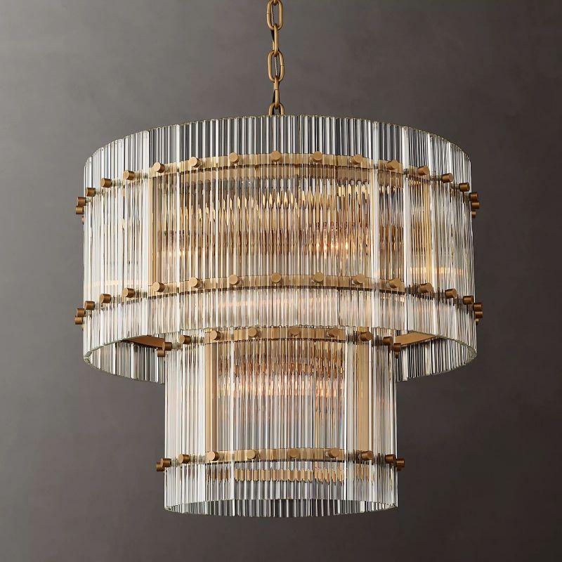 San Marco Two-tier Luxury Round Chandelier 22" - King Lamps