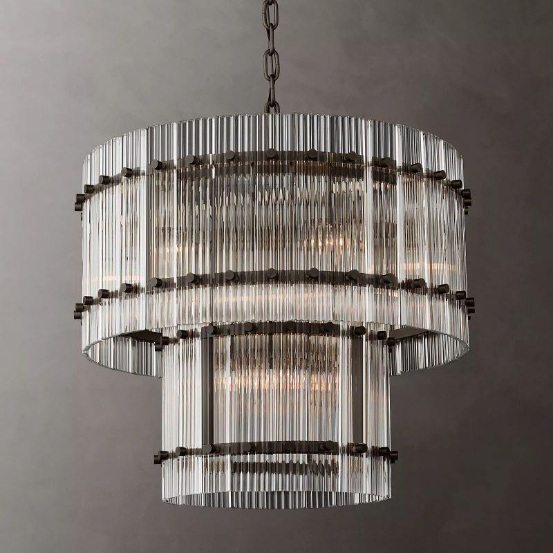 San Marco Two-tier Luxury Round Chandelier 22" - King Lamps
