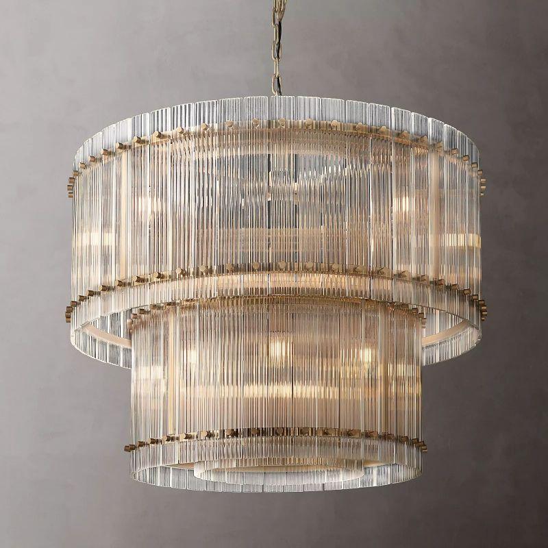San Marco Two-tier Luxury Round Chandelier 37" - King Lamps