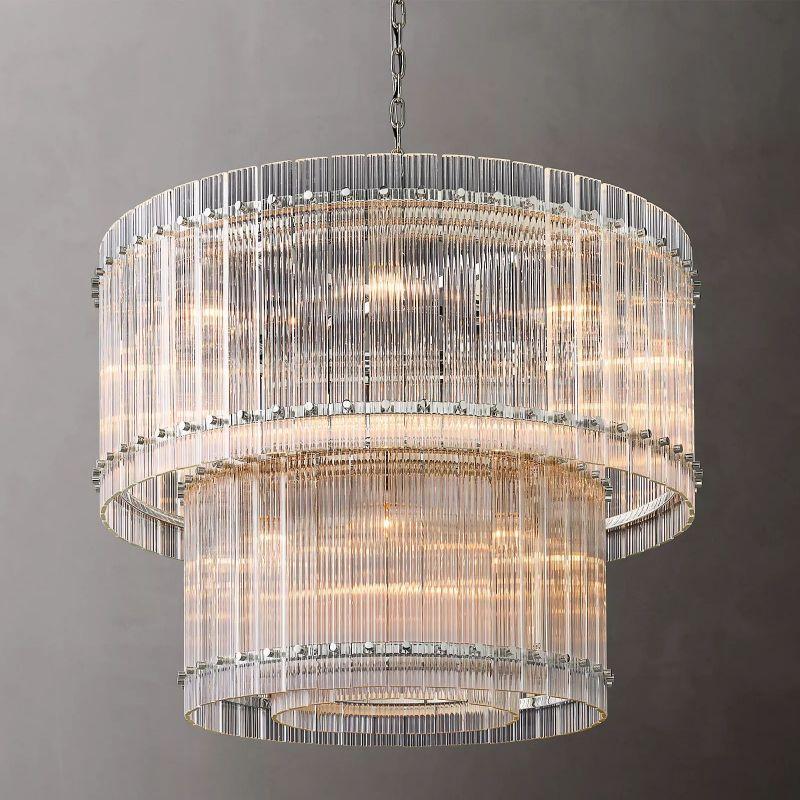 San Marco Two-tier Luxury Round Chandelier 37" - King Lamps
