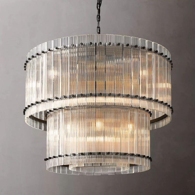 San Marco Two-tier Luxury Round Chandelier 37" - King Lamps