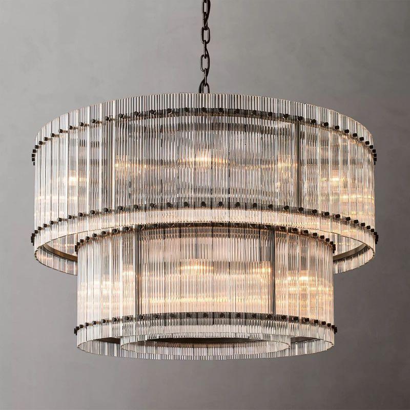 San Marco Two-tier Luxury Round Chandelier 48" - King Lamps