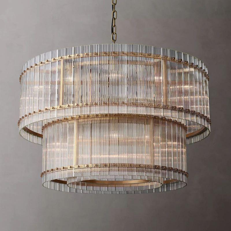 San Marco Two-tier Luxury Round Chandelier 48" - King Lamps