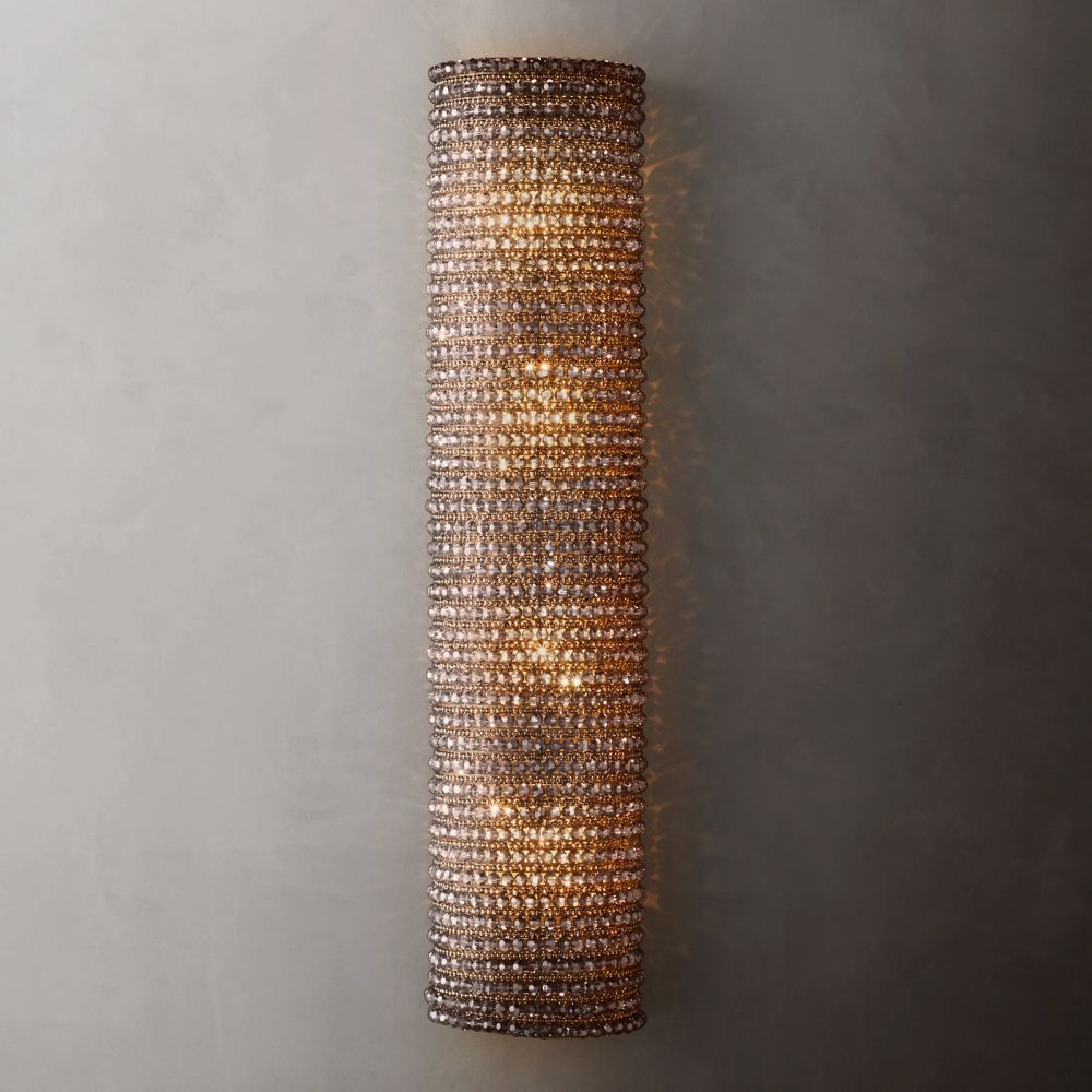 Halo Grand Crystal Sconce 36"H - King Lamps