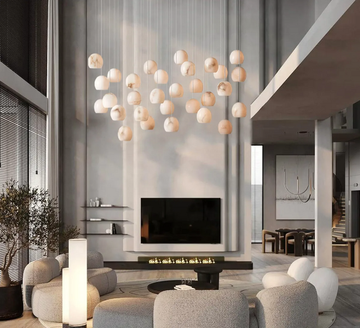 Alabaster Maeva Rectangular Chandelier - King Lamps