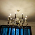 French Vintage Candle Chandelier for Living Room/Bedroom-King Lamps