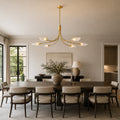 Shesara Clear Glass Linear Chandelier