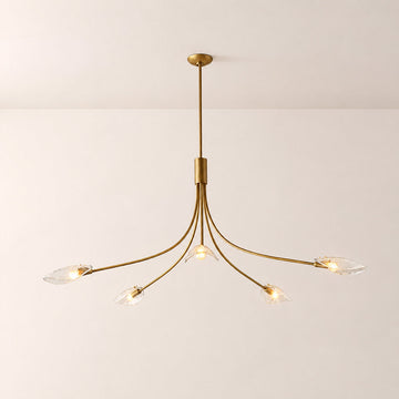 Shesara Clear Glass Round Chandelier