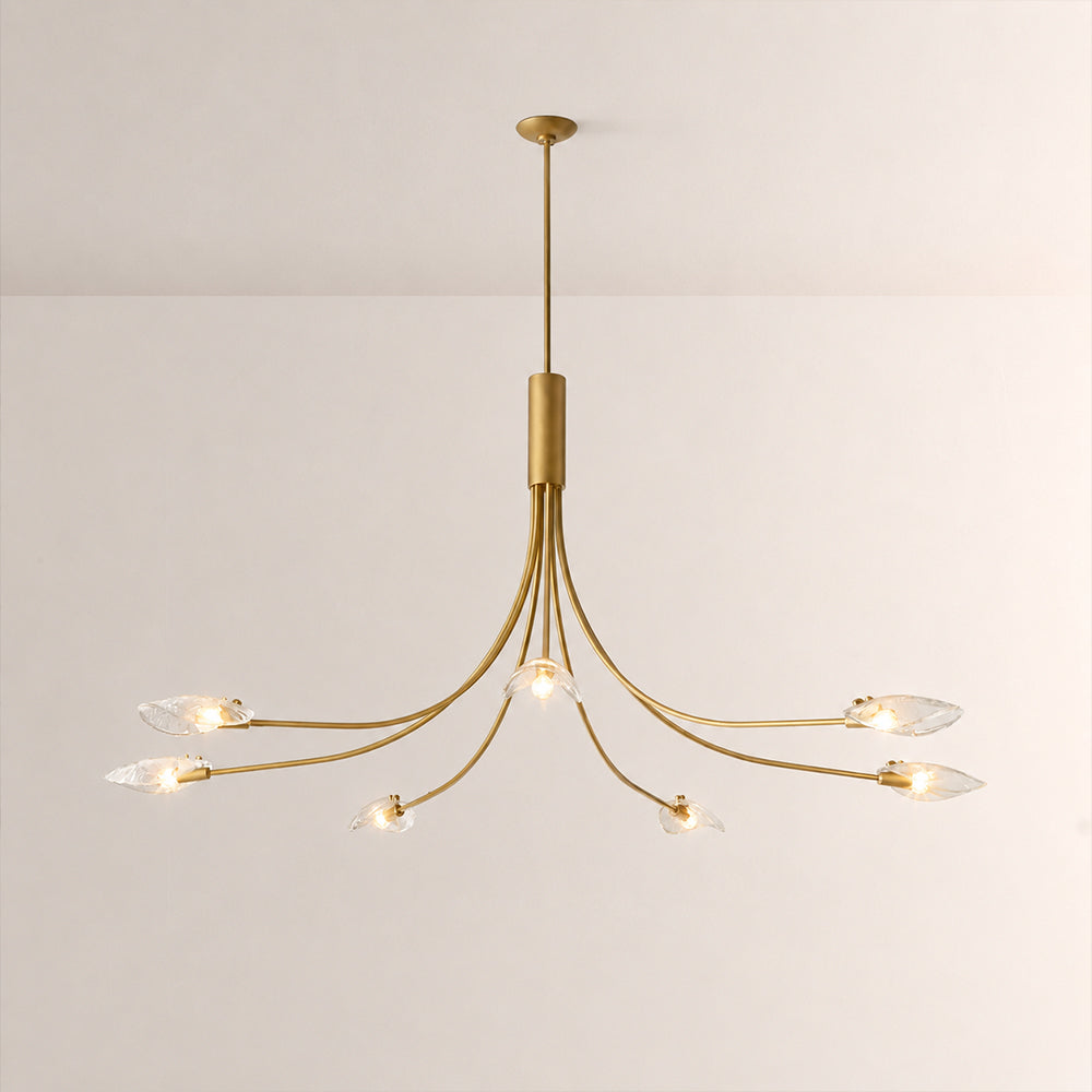 Shesara Clear Glass Round Chandelier