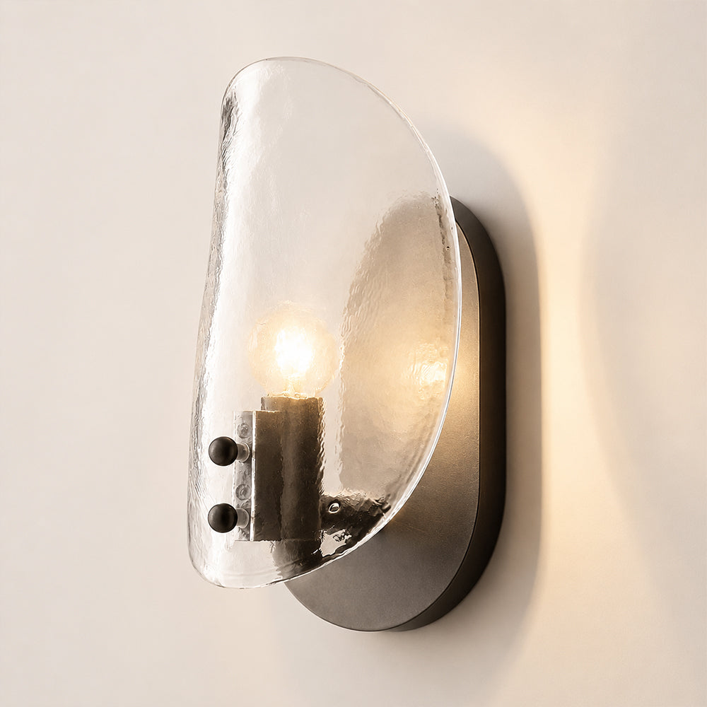 Shesara Clear Glass Sconce