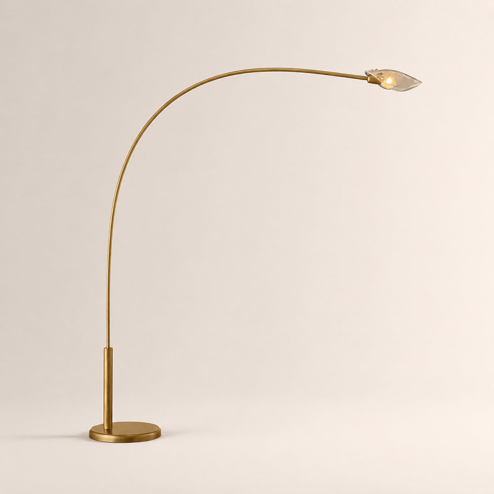 Shesara Smoke Glass Floor Lamp