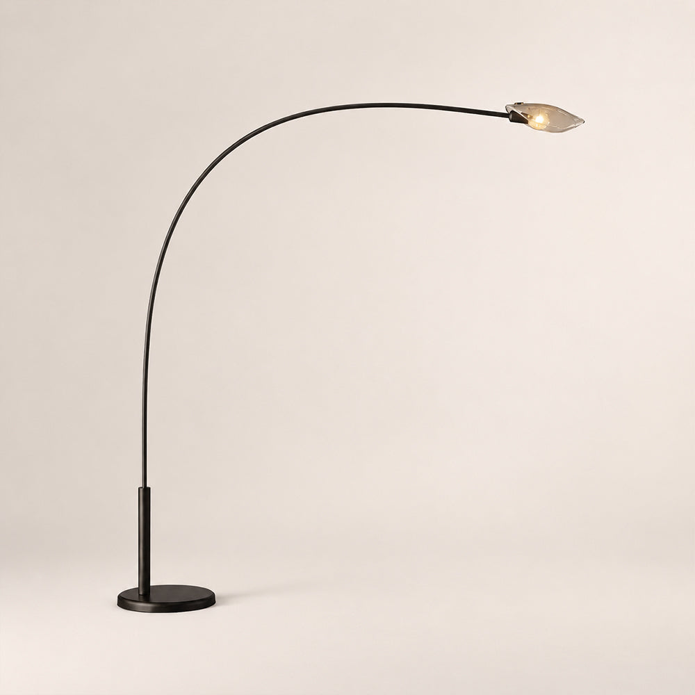 Shesara Smoke Glass Floor Lamp