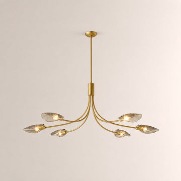 Shesara Smoke Glass Linear Chandelier
