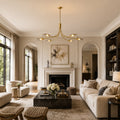 Shesara Smoke Glass Linear Chandelier
