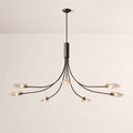 Shesara Smoke Glass Round Chandelier