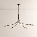 Shesara Smoke Glass Round Chandelier