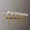 Boule Glass Double Linear Chandelier 60