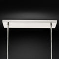 Boule Glass Double Linear Chandelier 60