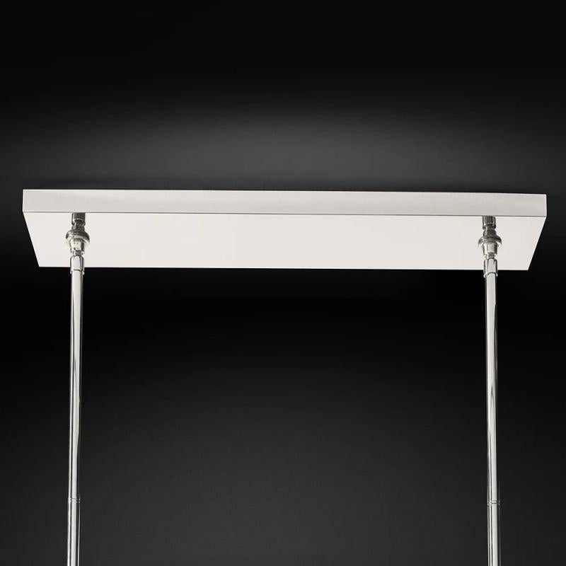 Boule Glass Double Linear Chandelier 60" - King Lamps