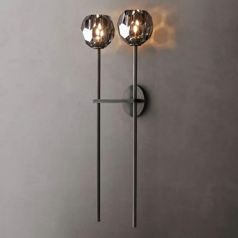Boule Glass Double Sconce - King Lamps