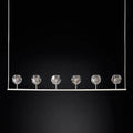 Boule Glass Linear Chandelier 60