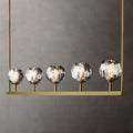Boule Glass Linear Chandelier 48
