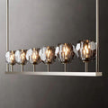 Boule Glass Linear Chandelier 60