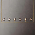 Boule Glass Linear Chandelier 60