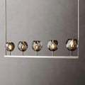 Boule Glass Linear Chandelier 48