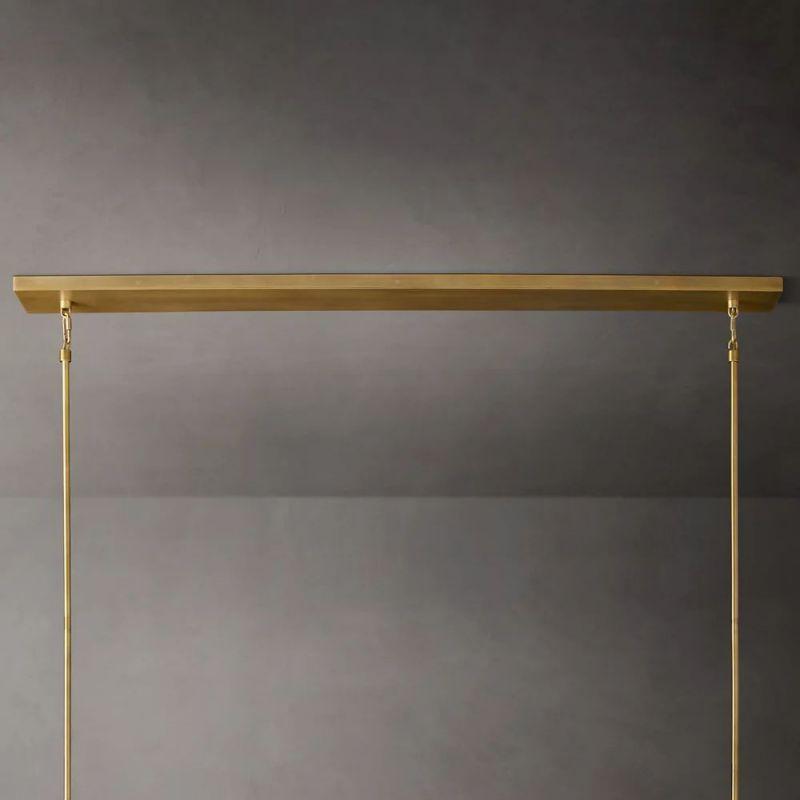 Boule Glass Linear Chandelier 48" - King Lamps