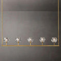 Boule Glass Linear Chandelier 48