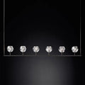 Boule Glass Linear Chandelier 60