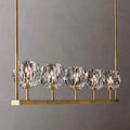 Boule Glass Linear Chandelier 48