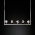 Boule Glass Linear Chandelier 48