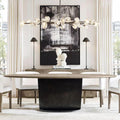 Boule Glass Oval Chandelier 72