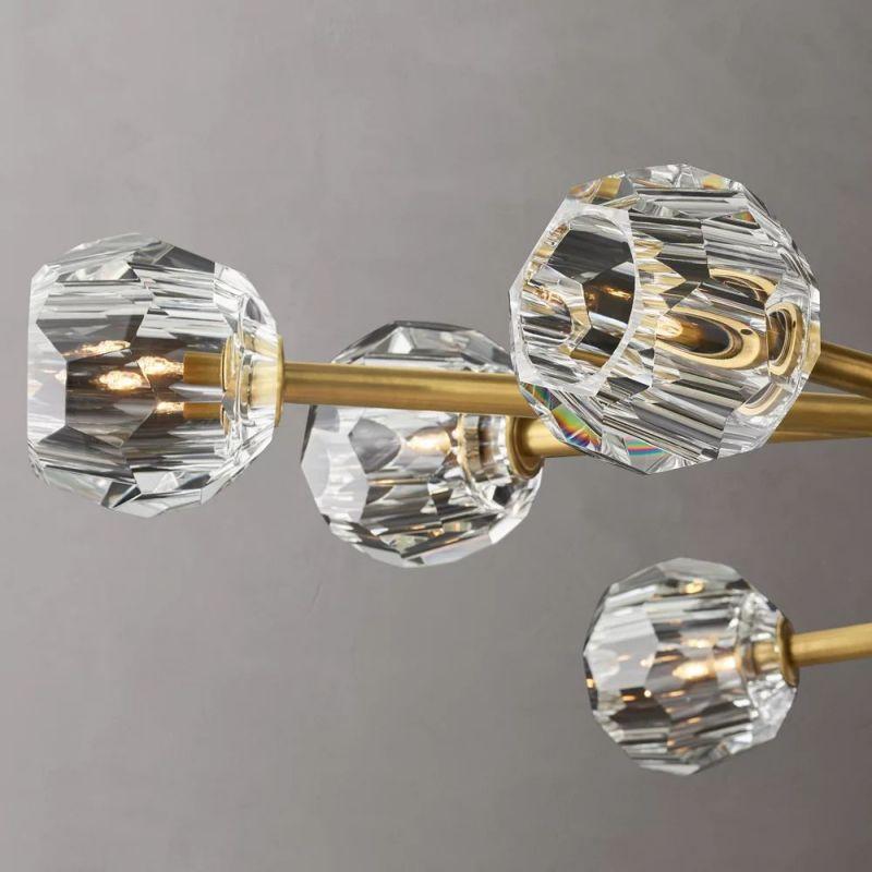 Boule Glass Oval Chandelier 72" - King Lamps