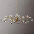 Boule Glass Oval Chandelier 72