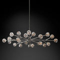 Boule Glass Oval Chandelier 72