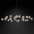 Boule Glass Oval Chandelier 72