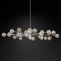 Boule Glass Oval Chandelier 72