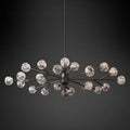 Boule Glass Oval Chandelier 72