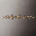 Boule Glass Oval Chandelier 72