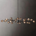 Boule Glass Oval Chandelier 72